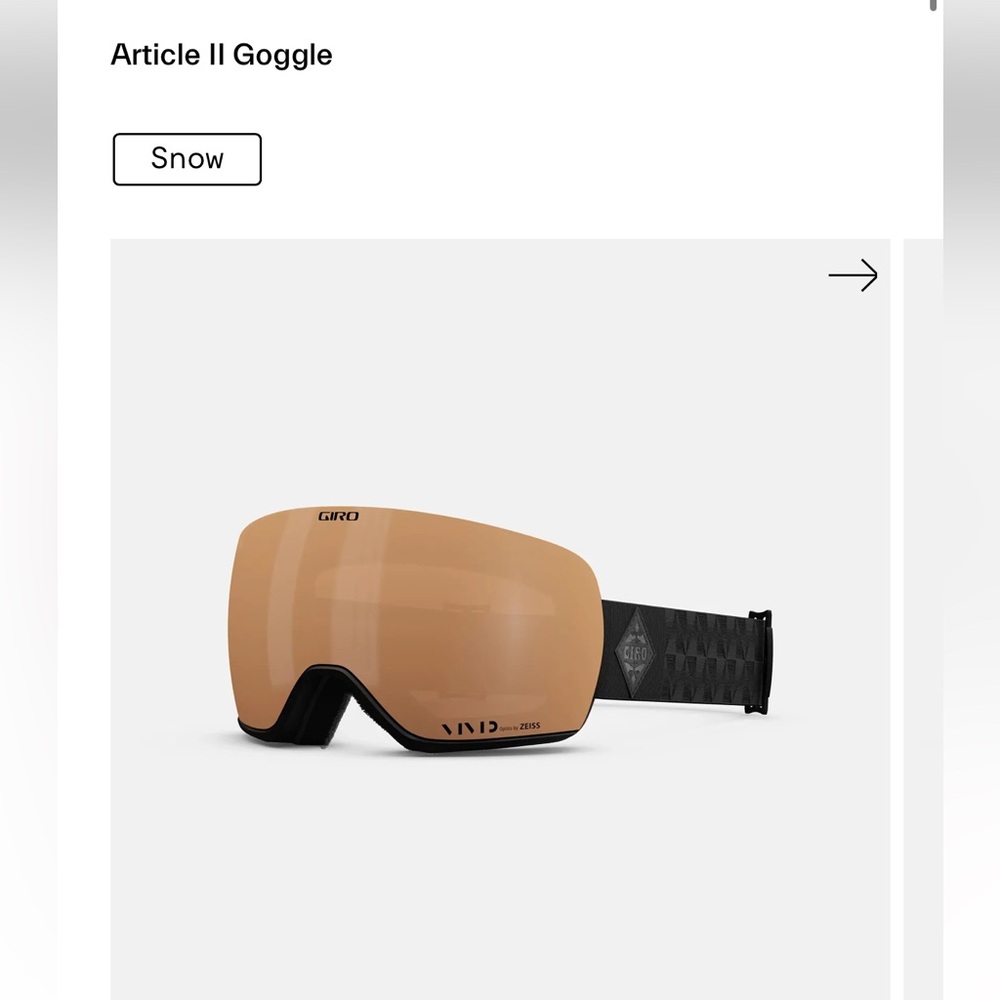 Giro Article II Snowboarding/Ski Goggles